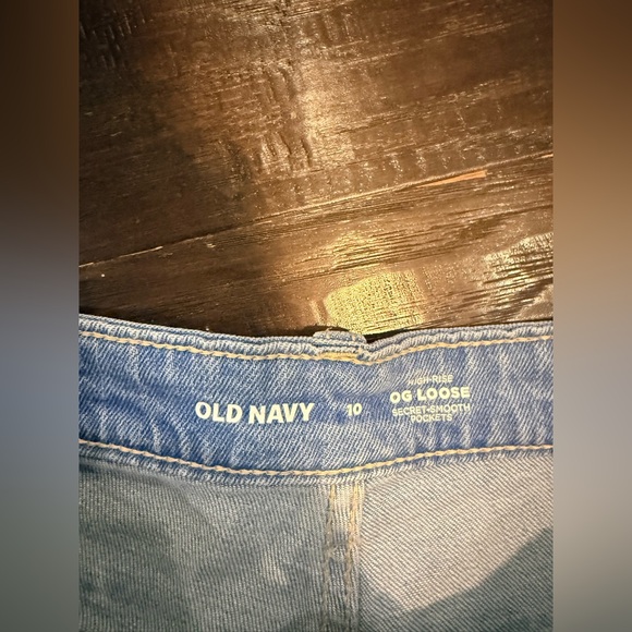 Old Navy Light Blue Ripped Straight Leg Jeans - Picture 2 of 3